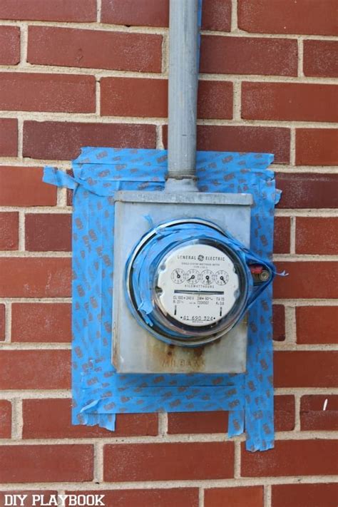 diy coating electric box|diy electric meter box.